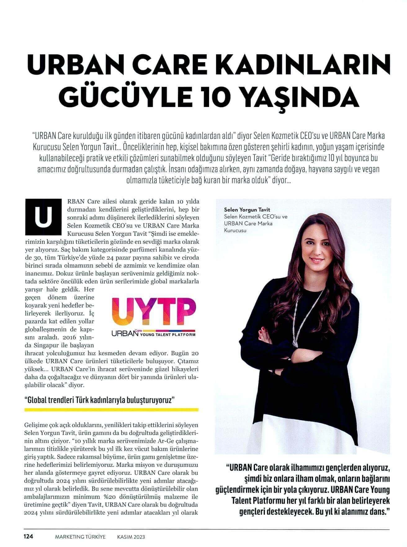 URBAN Care Kadınların Gücüyle 10 Yaşında