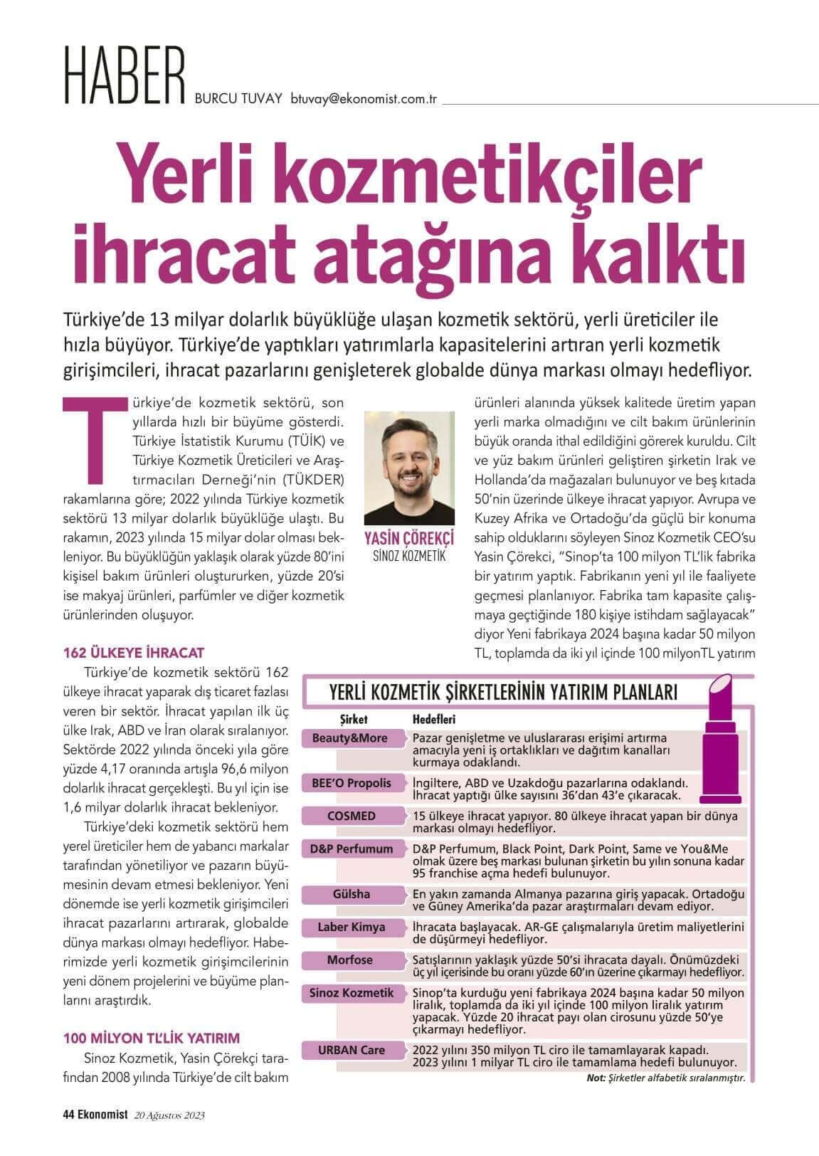 Yerli Kozmetikçiler İhracat Atağına Kalktı